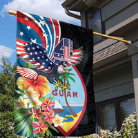 Guam Fourth of July Garden Flag Tropical Flowers