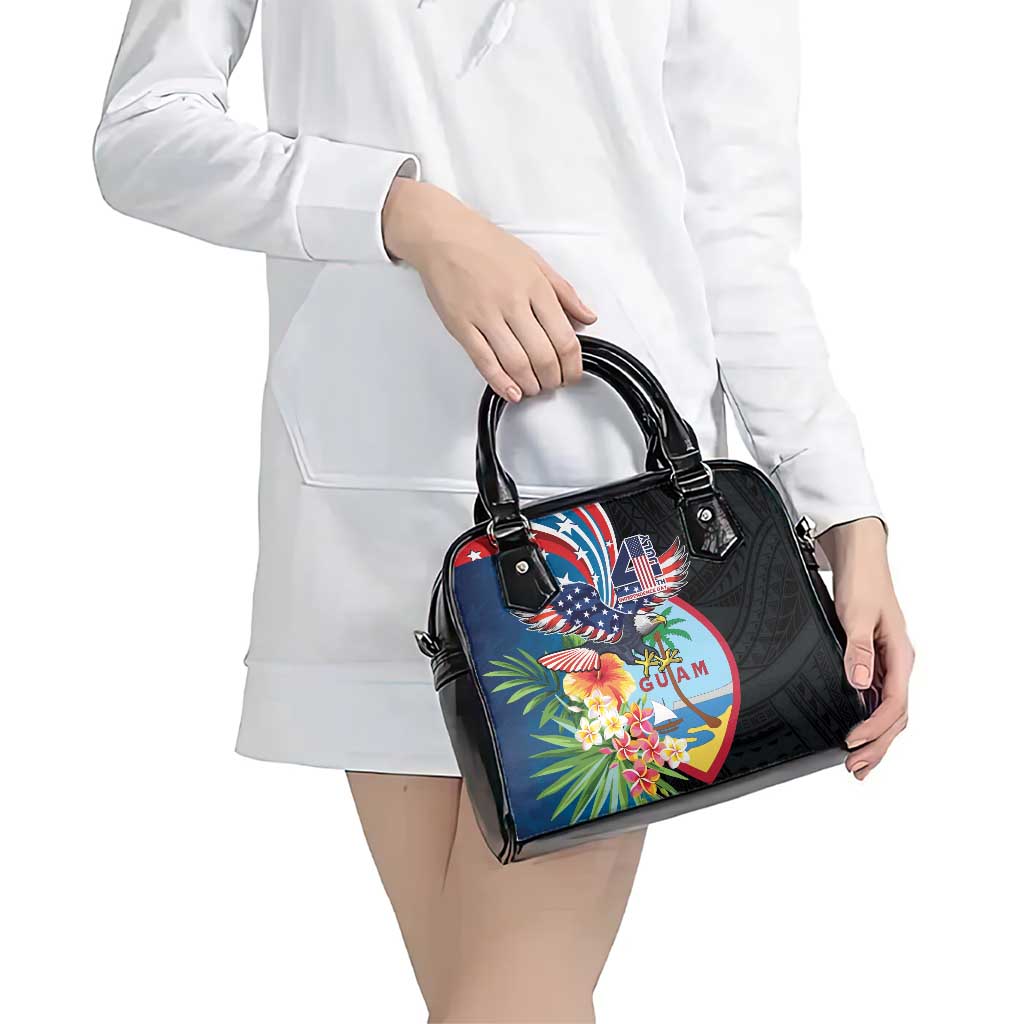 Guam Fourth of July Shoulder Handbag Tropical Flowers