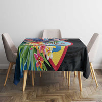 Guam Fourth of July Tablecloth Tropical Flowers