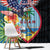Guam Fourth of July Window Curtain Tropical Flowers