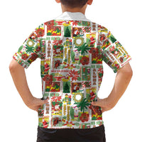 Hawaiian Santa Christmas Pattern Hawaiian Shirt White Version - Polynesian Pride
