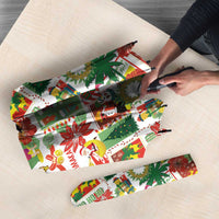 Hawaiian Santa Christmas Pattern Umbrella White Version - Polynesian Pride