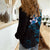 New Zealand Tuatara Plumeria Women Casual Shirt Maori Blue Koru Tribal Tattoo