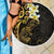 New Zealand Tuatara Plumeria Beach Blanket Maori Gold Koru Tribal Tattoo