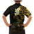New Zealand Tuatara Plumeria Family Matching Mermaid Dress and Hawaiian Shirt Maori Gold Koru Tribal Tattoo