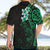 New Zealand Tuatara Plumeria Hawaiian Shirt Maori Green Koru Tribal Tattoo