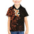 New Zealand Tuatara Plumeria Family Matching Mermaid Dress and Hawaiian Shirt Maori Orange Koru Tribal Tattoo