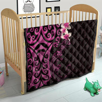 New Zealand Tuatara Plumeria Quilt Maori Pink Koru Tribal Tattoo LT01 - Polynesian Pride