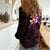 New Zealand Tuatara Plumeria Women Casual Shirt Maori Pink Koru Tribal Tattoo