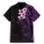 New Zealand Tuatara Plumeria Family Matching Mermaid Dress and Hawaiian Shirt Maori Purple Koru Tribal Tattoo