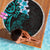 New Zealand Tuatara Plumeria Beach Blanket Maori Teal Koru Tribal Tattoo