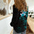 New Zealand Tuatara Plumeria Women Casual Shirt Maori Teal Koru Tribal Tattoo