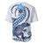 Blue Maori Tuatara Baseball Jersey Luxury Pastel Pattern