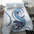 Blue Maori Tuatara Bedding Set Luxury Pastel Pattern