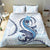 Blue Maori Tuatara Bedding Set Luxury Pastel Pattern