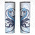 Blue Maori Tuatara Skinny Tumbler Luxury Pastel Pattern