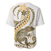 Gold Maori Tuatara Baseball Jersey Luxury Pastel Pattern