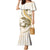 Gold Maori Tuatara Family Matching Mermaid Dress and Hawaiian Shirt Luxury Pastel Pattern