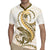Gold Maori Tuatara Rugby Jersey Luxury Pastel Pattern