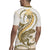 Gold Maori Tuatara Rugby Jersey Luxury Pastel Pattern