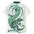 Green Maori Tuatara Family Matching Mermaid Dress and Hawaiian Shirt Luxury Pastel Pattern