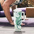 Green Maori Tuatara Tumbler With Handle Luxury Pastel Pattern