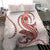 Red Maori Tuatara Bedding Set Luxury Pastel Pattern