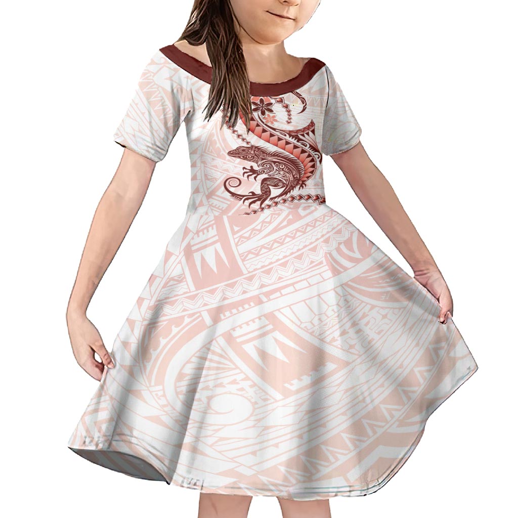 Red Maori Tuatara Family Matching Off Shoulder Maxi Dress and Hawaiian Shirt Luxury Pastel Pattern
