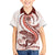 Red Maori Tuatara Family Matching Puletasi and Hawaiian Shirt Luxury Pastel Pattern