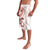 Red Maori Tuatara Lavalava Luxury Pastel Pattern