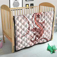 Red Maori Tuatara Quilt Luxury Pastel Pattern LT01 - Polynesian Pride