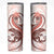 Red Maori Tuatara Skinny Tumbler Luxury Pastel Pattern
