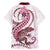 Pink Maori Tuatara Family Matching Mermaid Dress and Hawaiian Shirt Luxury Pastel Pattern