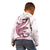 Pink Maori Tuatara Kid Hoodie Luxury Pastel Pattern