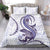 Purple Maori Tuatara Bedding Set Luxury Pastel Pattern