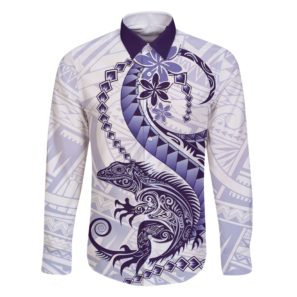 Purple Maori Tuatara Family Matching Short Sleeve Bodycon Dress and Hawaiian Shirt Luxury Pastel Pattern