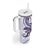 Purple Maori Tuatara Tumbler With Handle Luxury Pastel Pattern