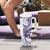 Purple Maori Tuatara Tumbler With Handle Luxury Pastel Pattern