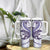 Purple Maori Tuatara Tumbler With Handle Luxury Pastel Pattern