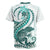 Teal Maori Tuatara Rugby Jersey Luxury Pastel Pattern