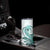 Teal Maori Tuatara Skinny Tumbler Luxury Pastel Pattern
