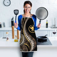 Hawaii Pineapple Brown Tribal Pattern Apron - Polynesian Pride