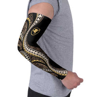 Hawaii Pineapple Brown Tribal Pattern Arm Sleeves - Polynesian Pride