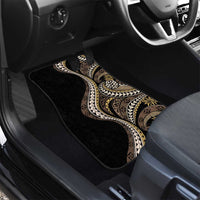 Hawaii Pineapple Brown Tribal Pattern Car Mats - Polynesian Pride