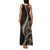 Hawaii Pineapple Brown Tribal Pattern Family Matching Tank Maxi Dress and Hawaiian Shirt - Polynesian Pride