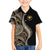 Hawaii Pineapple Brown Tribal Pattern Family Matching Tank Maxi Dress and Hawaiian Shirt - Polynesian Pride