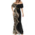 Hawaii Pineapple Brown Tribal Pattern Mermaid Dress - Polynesian Pride