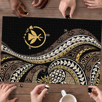 Hawaii Pineapple Brown Tribal Pattern Puzzle LT01 - Polynesian Pride