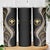 Hawaii Pineapple Brown Tribal Pattern Skinny Tumbler - Polynesian Pride
