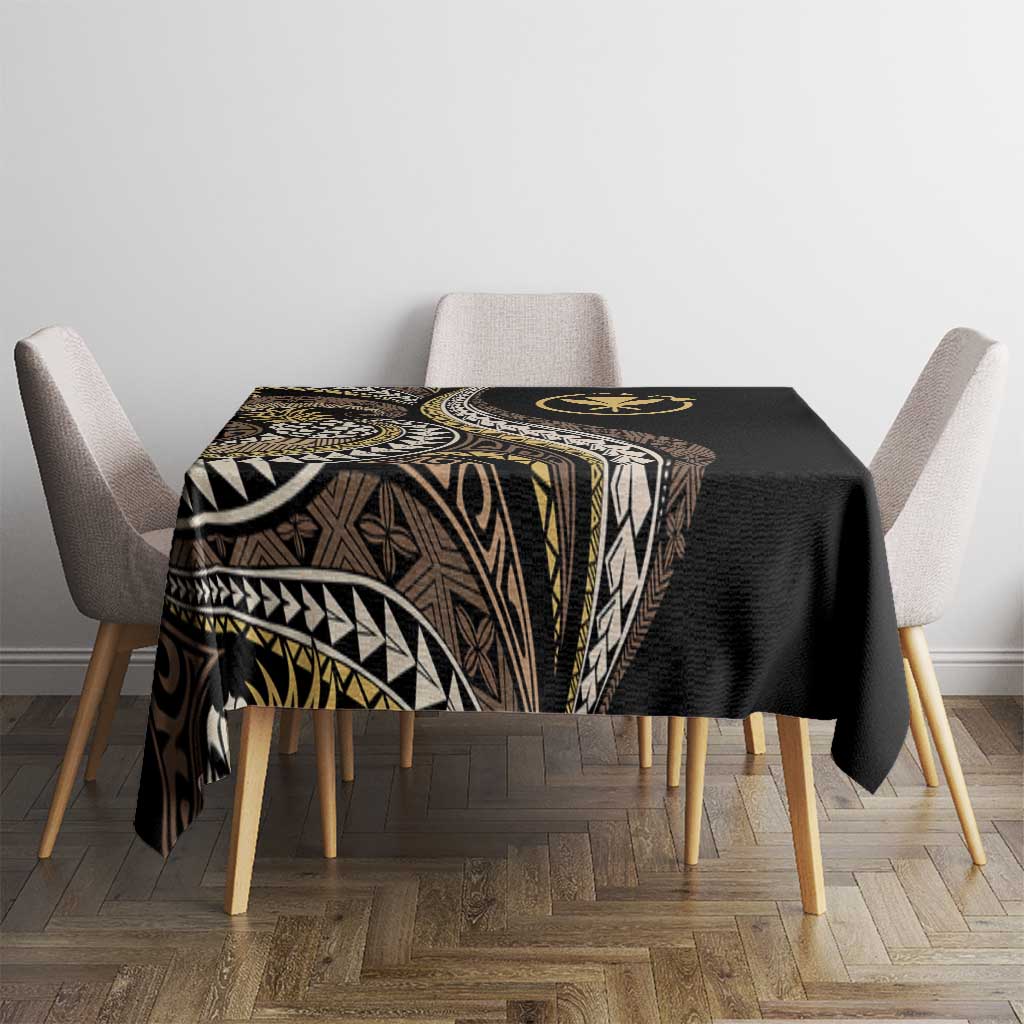 Hawaii Pineapple Brown Tribal Pattern Tablecloth - Polynesian Pride
